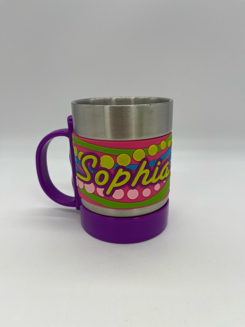 Stainless Steel Sophia Mug with Plastic & Rubber
